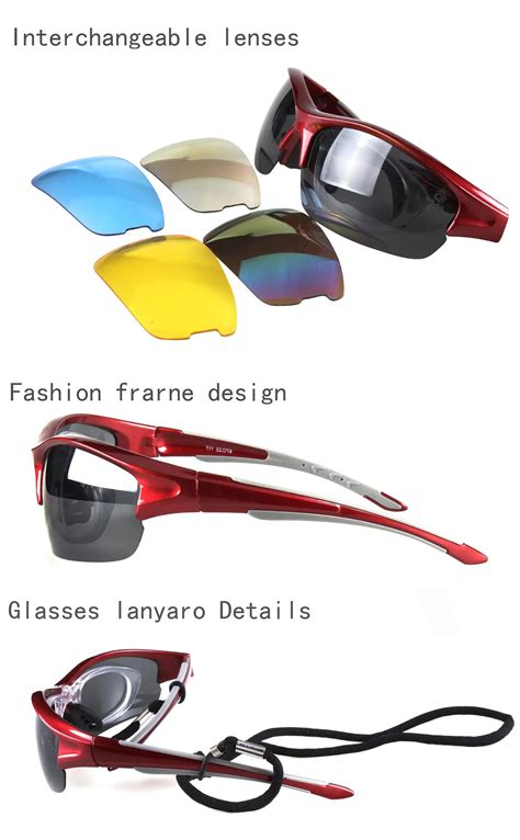 cycling glasses with optical insert.